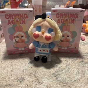 Pop MART Crybaby Crying Again - Vinyl Plush Pendant - She’s Alice Doll